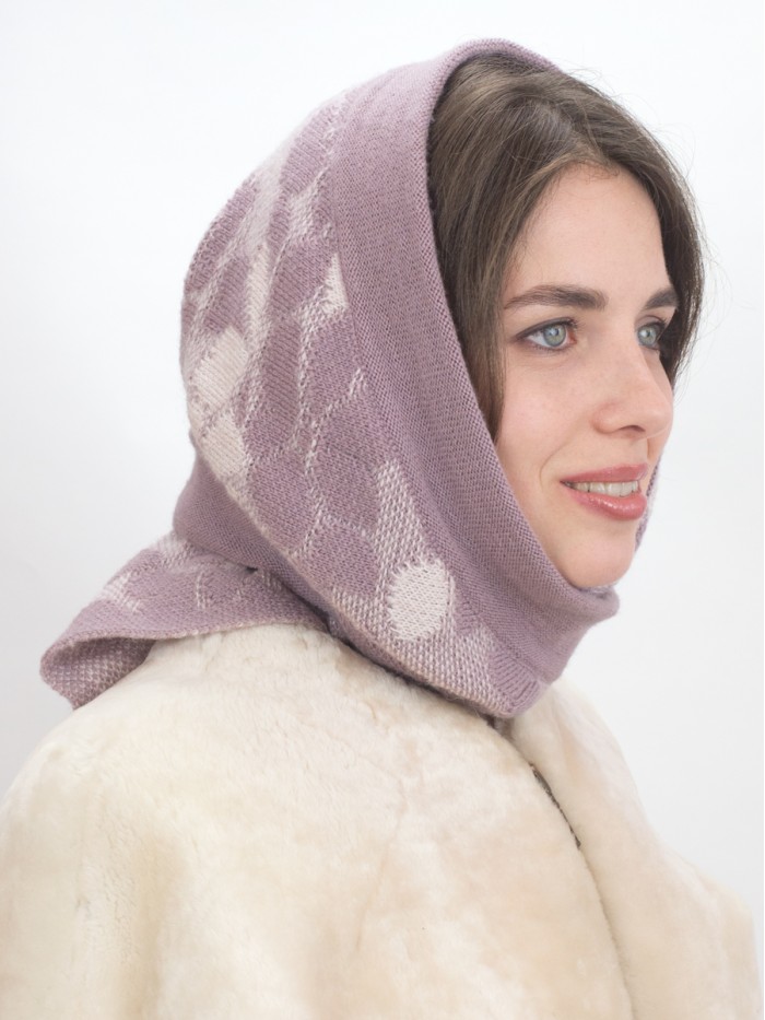 Модная косынка цвет розовый ТД-512