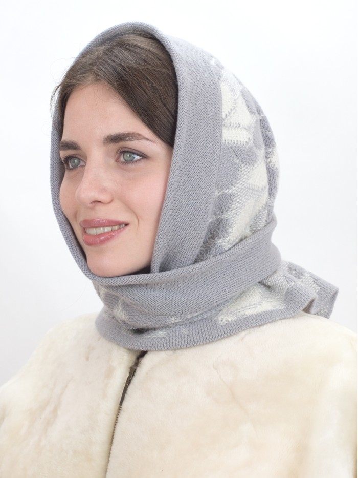 Модная косынка цвет серый ТД-512