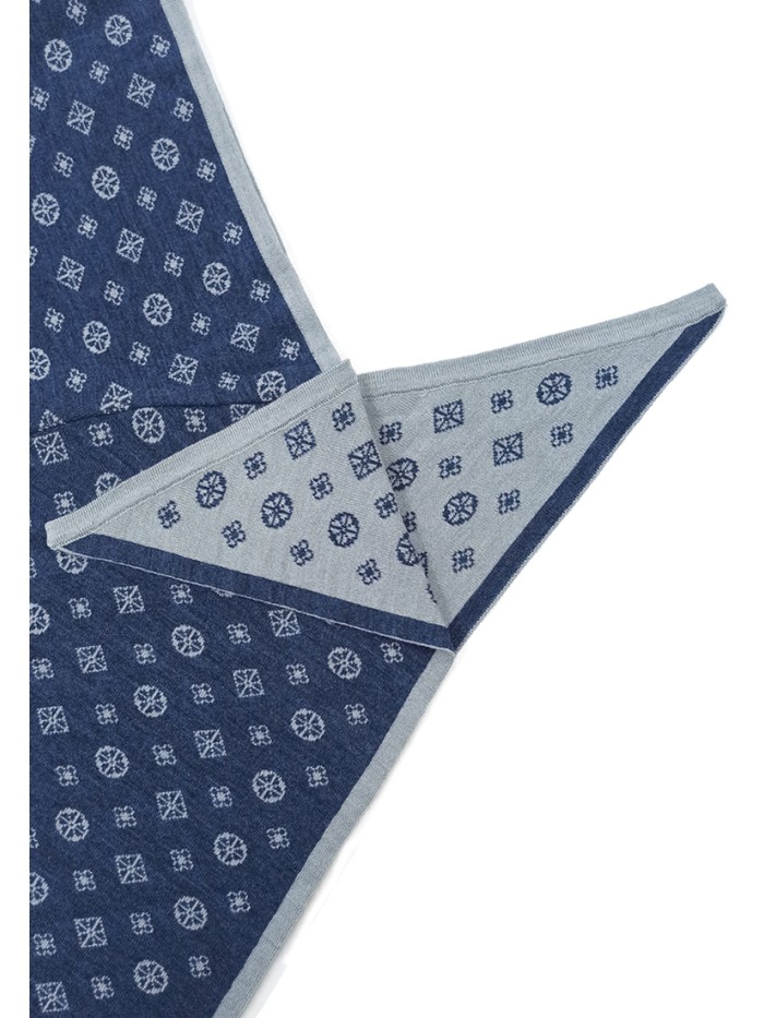 Оригинальный капор цвет джинсовый-серо-голубой ТД-514