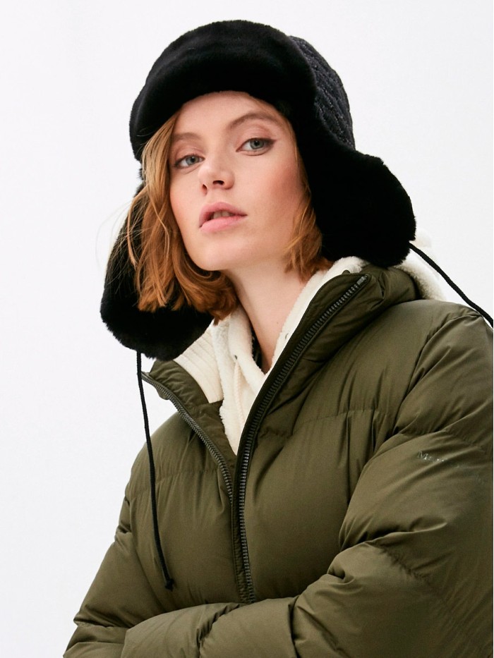 З-300 черный мех черный ушанка