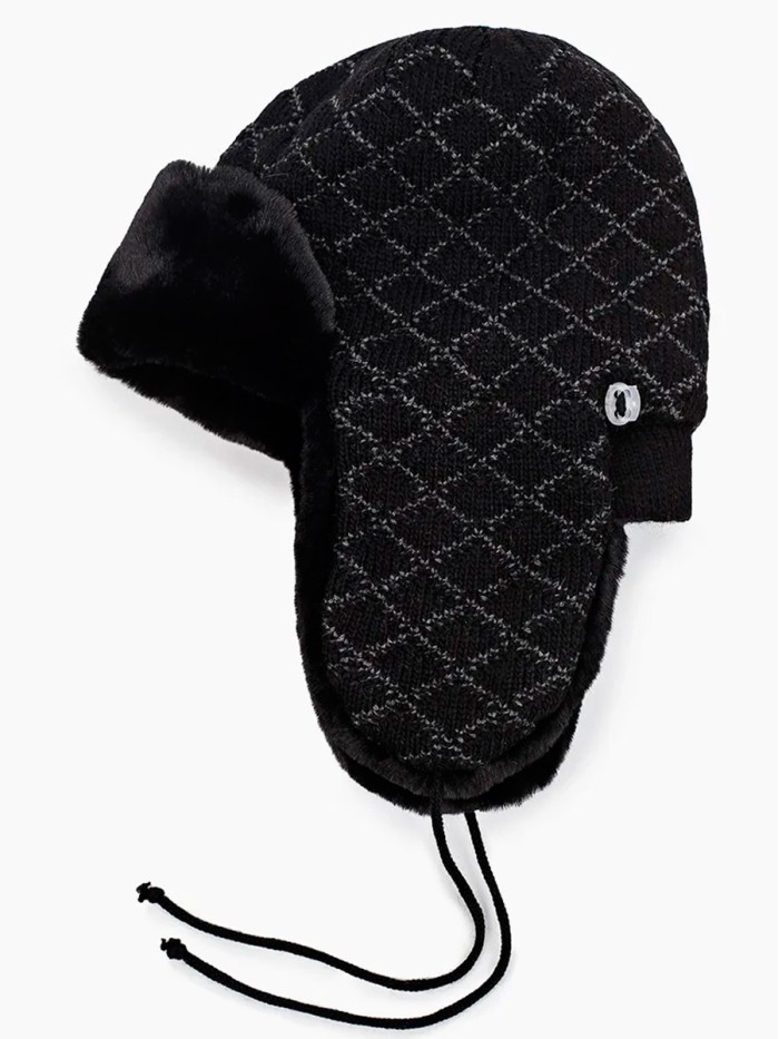 З-300 черный мех черный ушанка