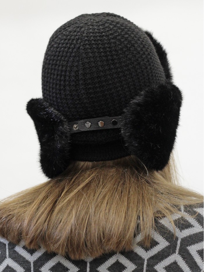 З-306  черный ушанка