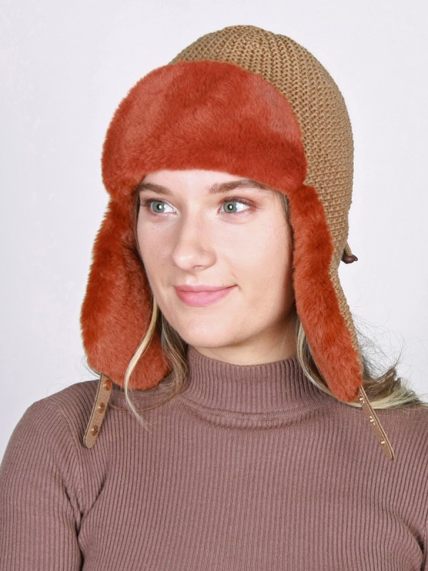З-306  терракотовый ушанка