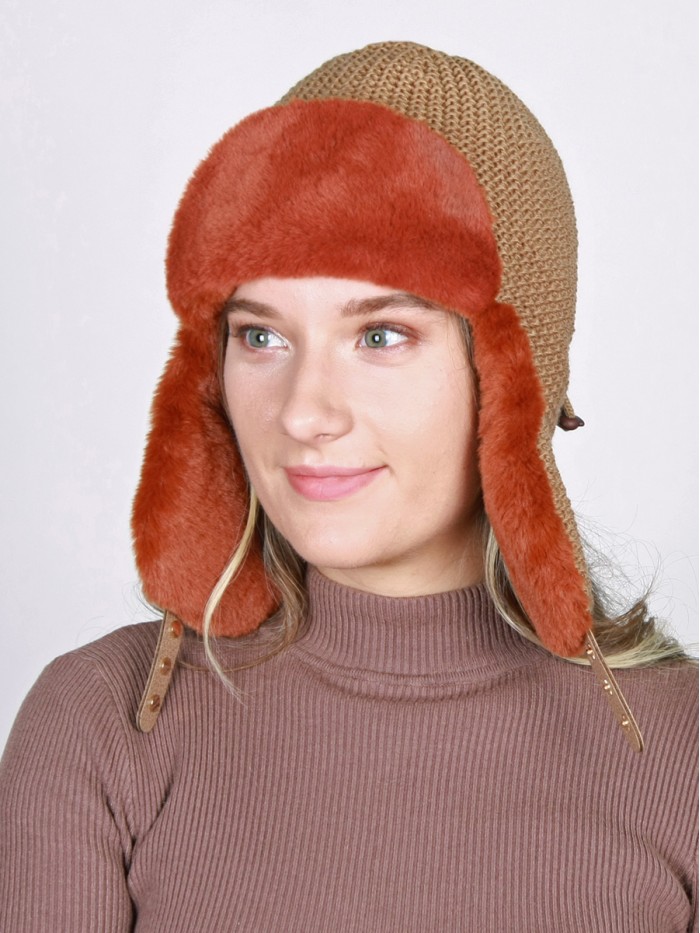 З-306  терракотовый ушанка