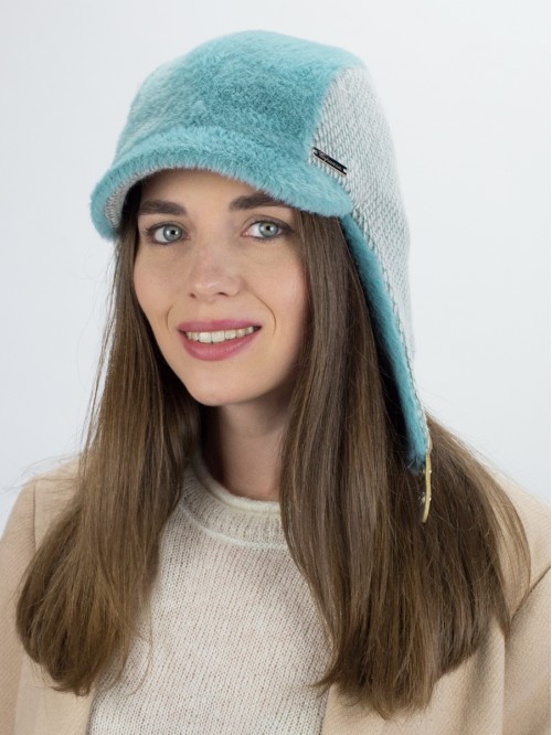 Комбинированная ушанка све...